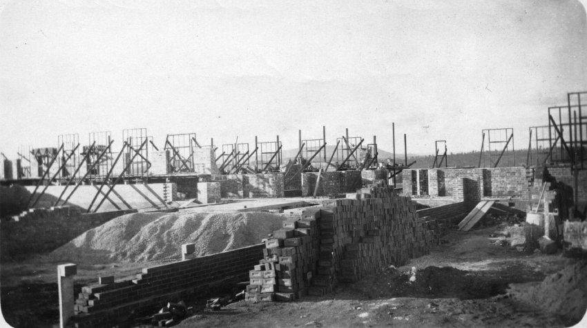 Armidale Teachers' College: Early stages of construction, 1929