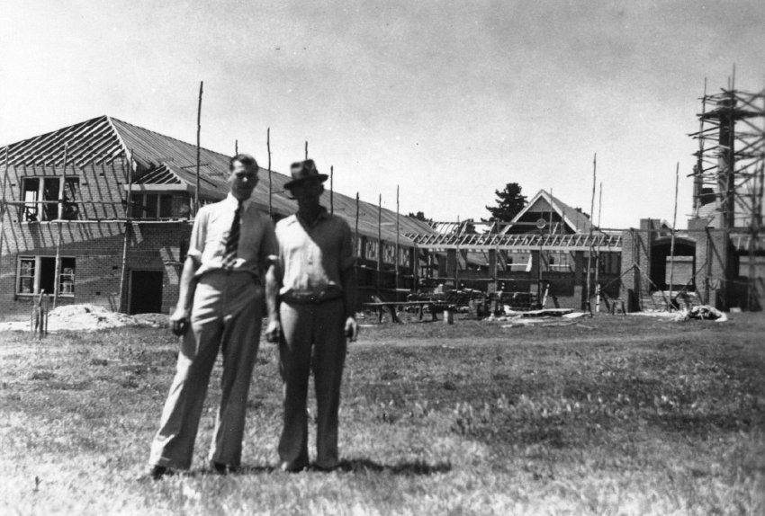 Jim and Ernie at N.E.G.S., 31 October 1938