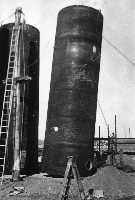 Boiler stack at New England Girls' School, 1938