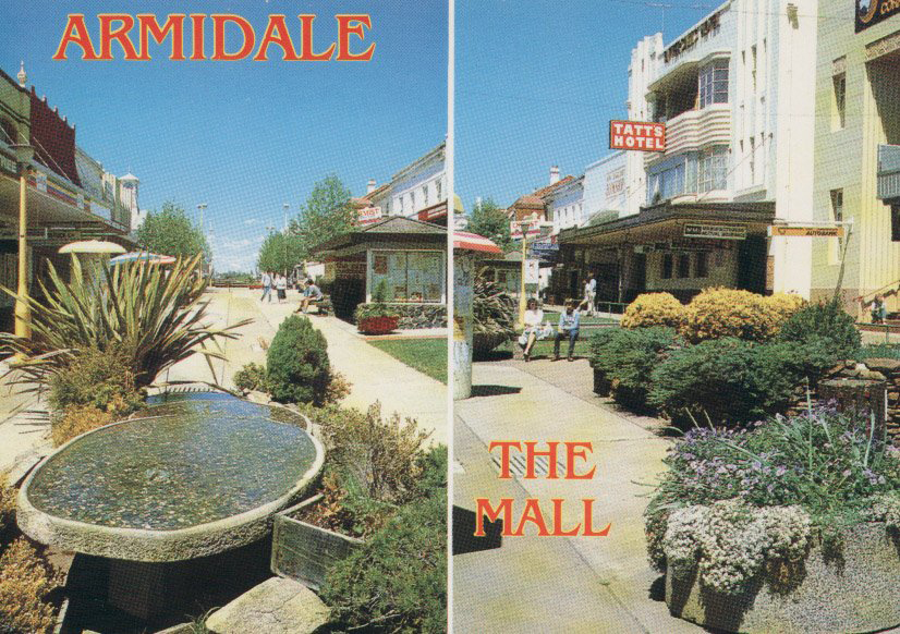 Two views of the Armidale Mall