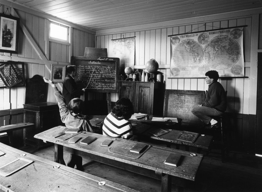 Armidale Teachers' College, interior of Education Museum, c. 1980