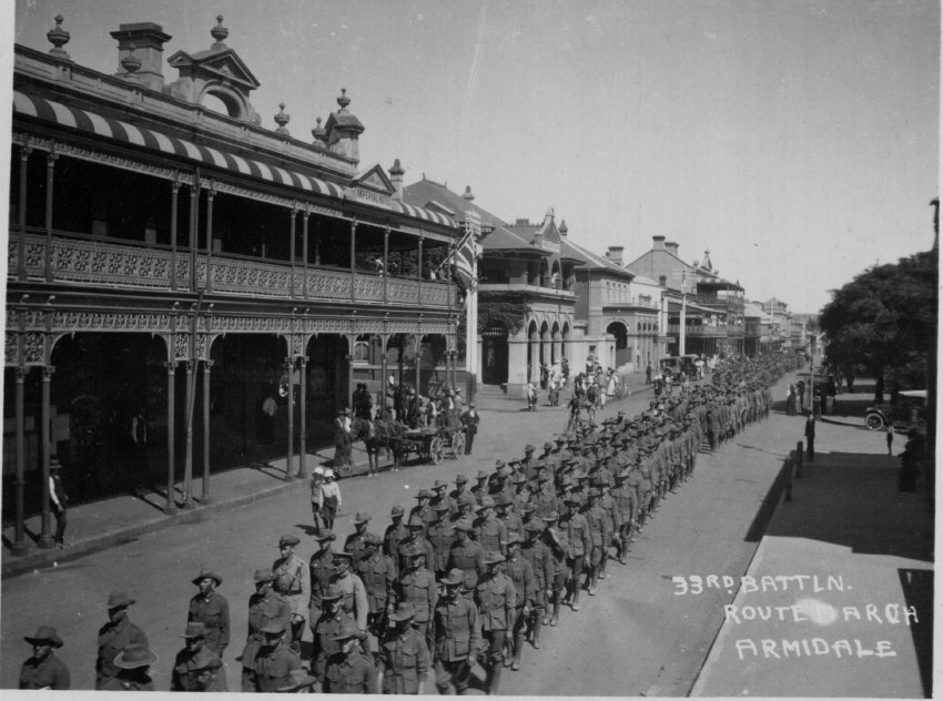 33rd Battalion, Route March, Armidale