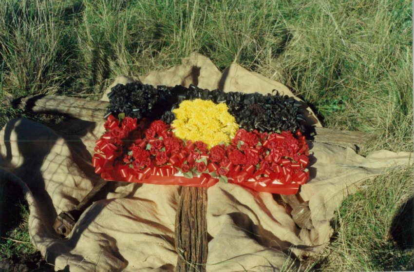 Aboriginal flag wreath