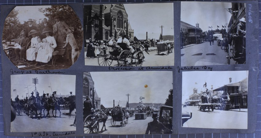 Procession at Armidale's Jubilee day including the 1st Australian Light Horse