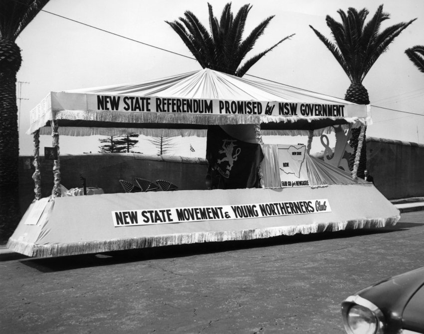 New State Movement and Young Northerners Club float, c. 1963