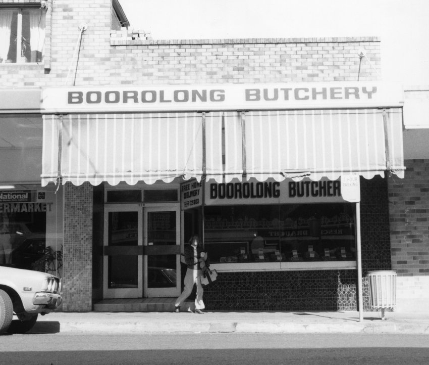 Boorolong Butchery, Beardy Street, 1980