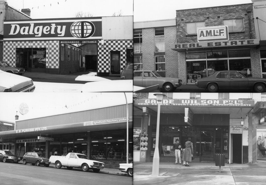 Armidale businesses: Dalgety, E.S. Purkiss Pty. Ltd.; A.M.L.&amp; F. Real Estate; Garde Wilson Pty. Ltd. Real Estate