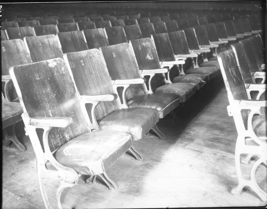 Stalls seating, Capitol Theatre, Beardy Street, Armidale, 1947