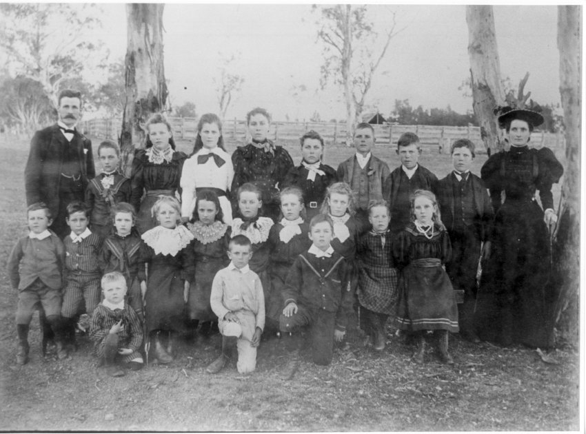 School picnic, near Abington Station, c.1890