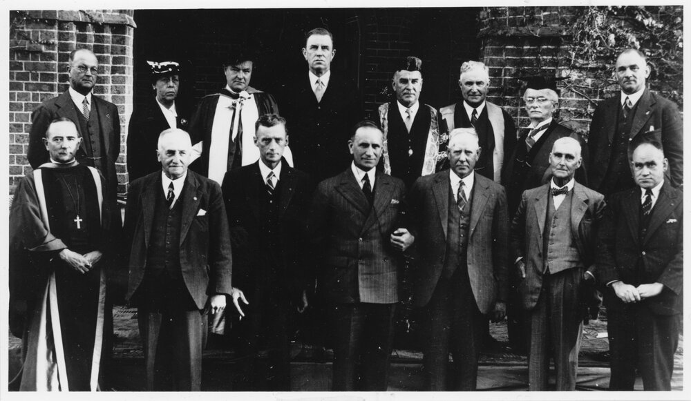 UNE Council at the official opening of UNE College, 1938