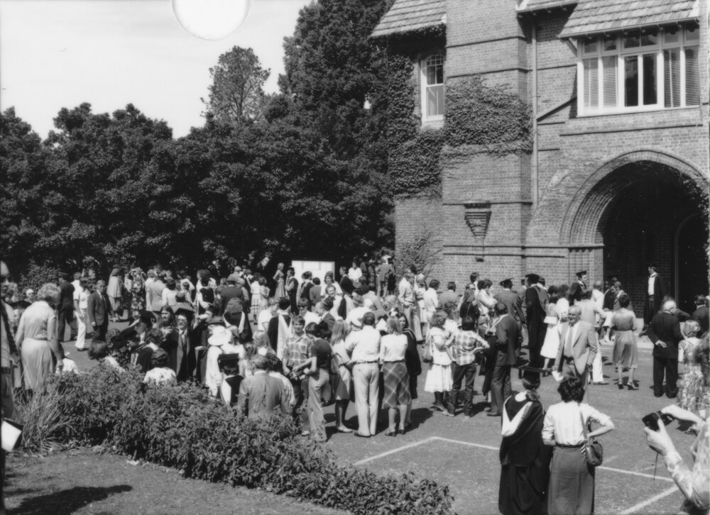 Graduation 1977 - Crowd scenes