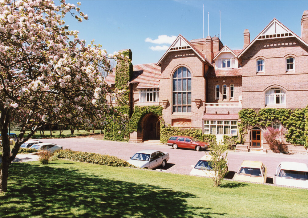 Booloominbah, view of north facade, 1990