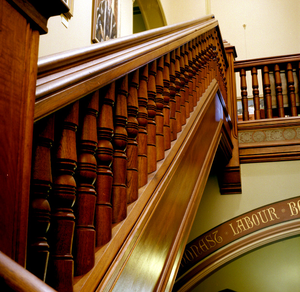 Booloominbah, staircase, 2000