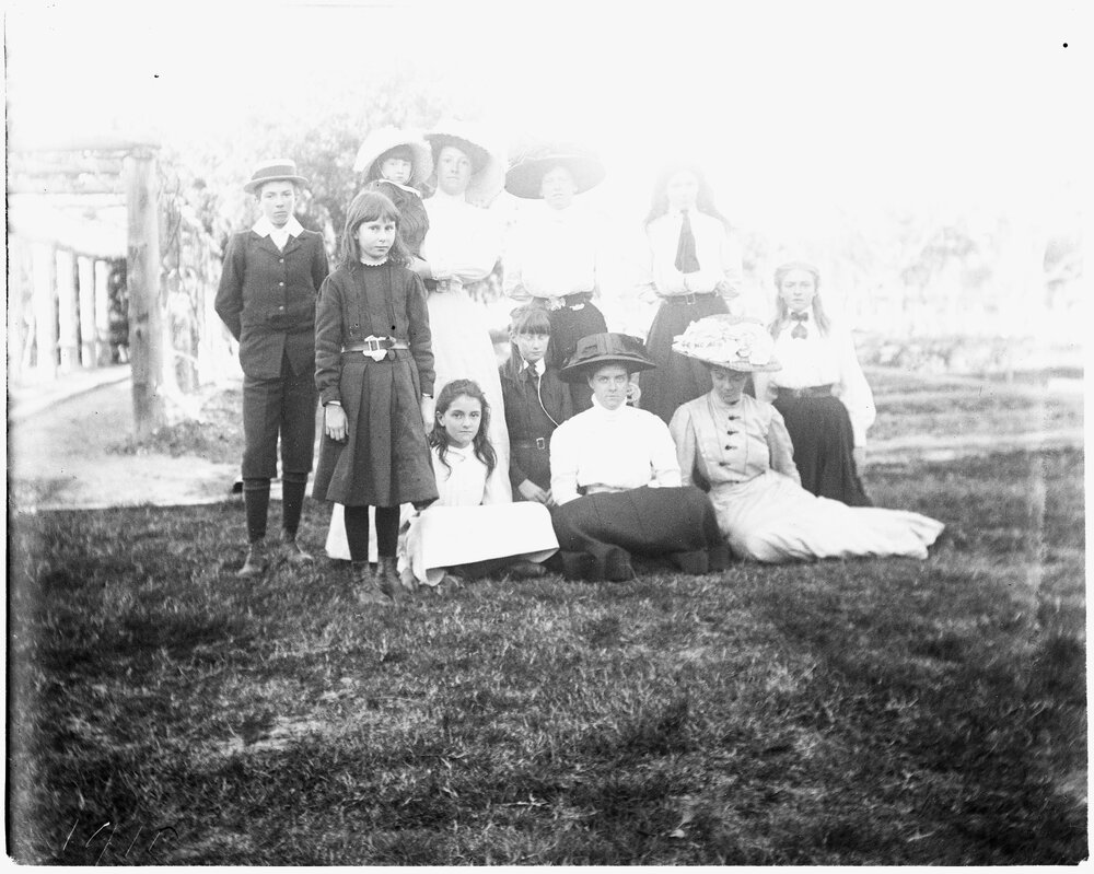 Family photo in the garden