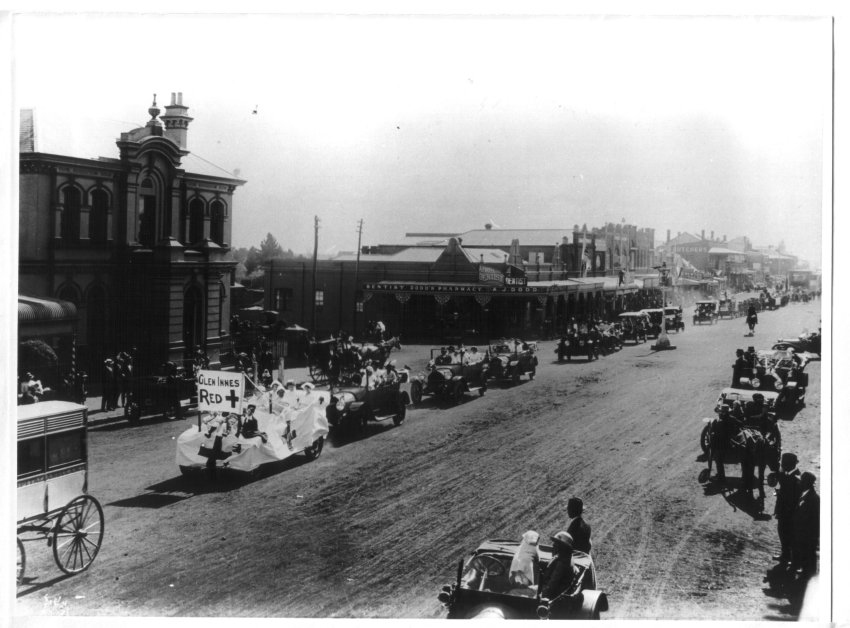 Street procession, Glen Innes, NSW, 1921