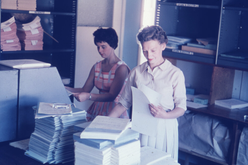 External studies mailout operation, Dixson Library, UNE