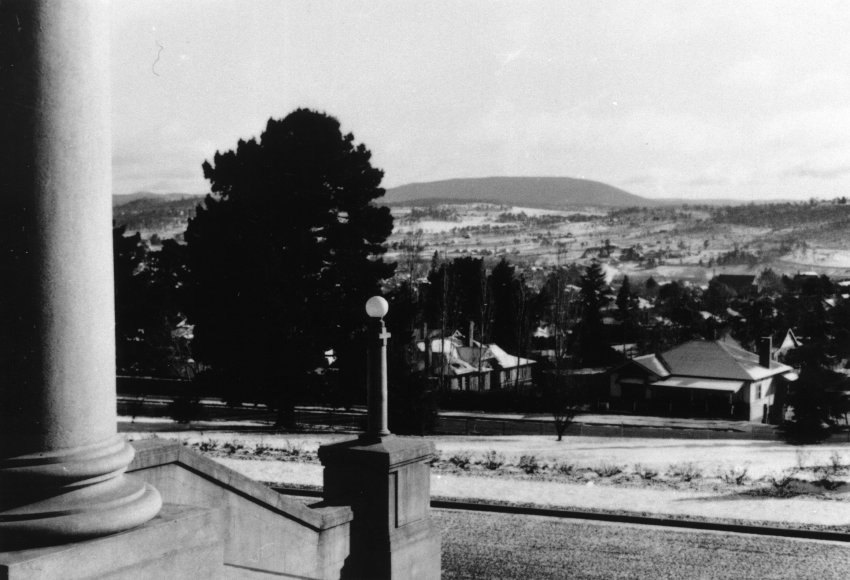 View over Armidale towards Mount Duval from Armidale Teachers' College steps, c. 1945