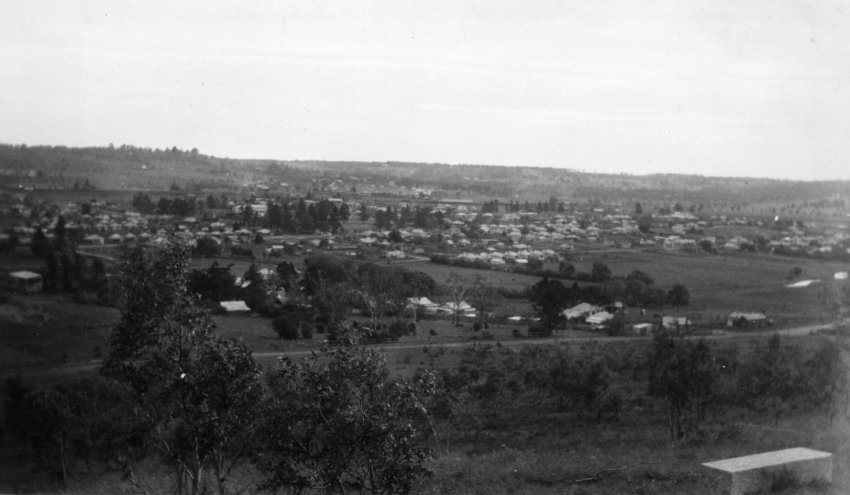 View from North Hill, Armidale, looking west, March 1945
