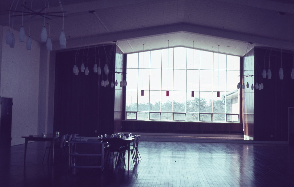 Wright College dining hall, UNE, 1960s