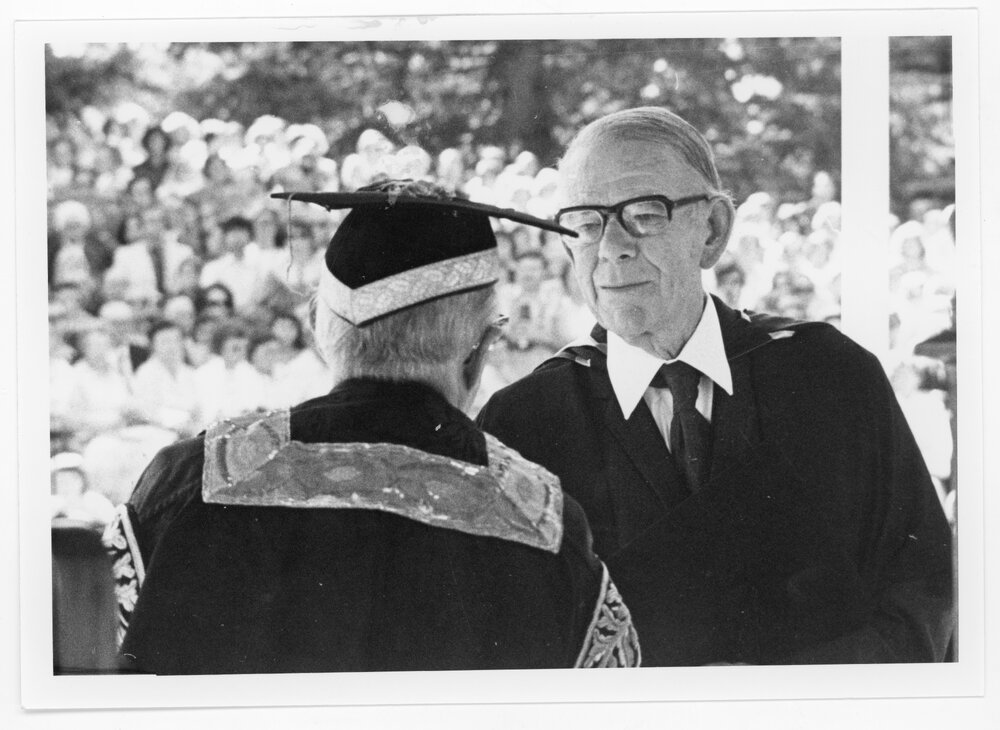 Campbell Howard with Sir Frank Kitto