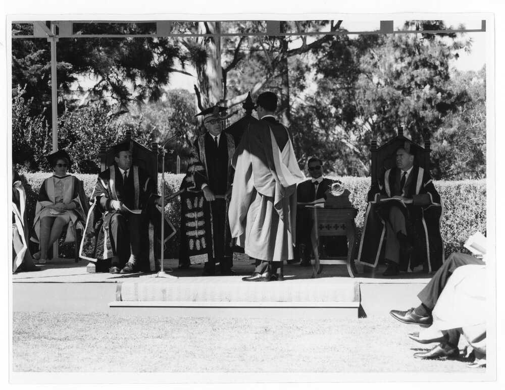 Graduation, Conferring a degree