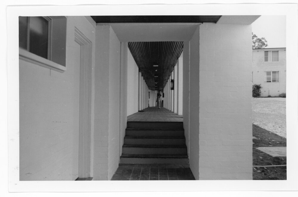 Mary White College, UNE,  walkway