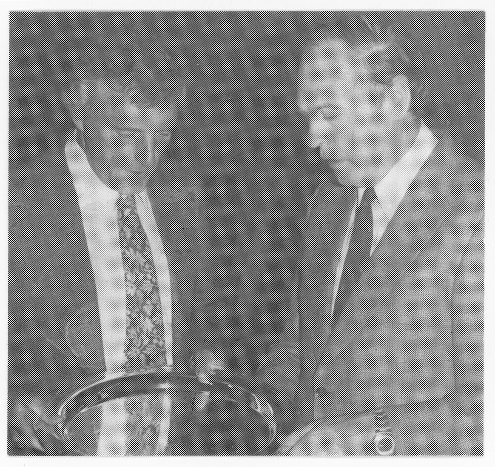 Pro Vice Chancellor Elkin and Vice Chancellor Professor Lazenby, 1977