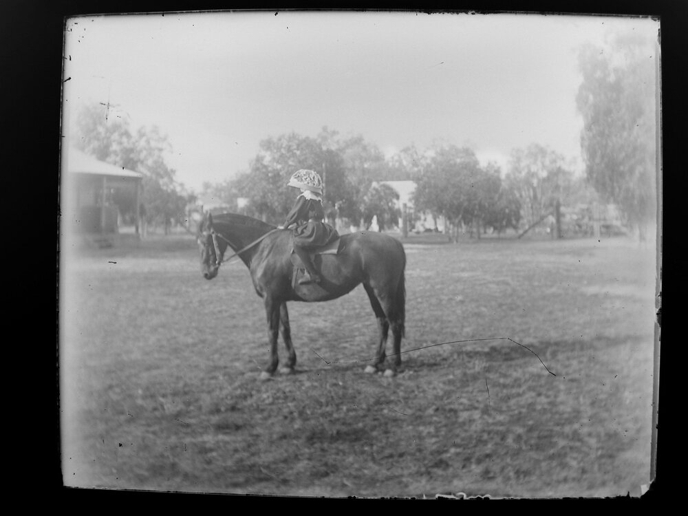 Girl on horseback