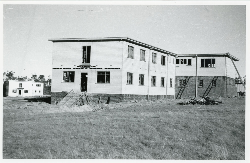 Wright College construction site, 1958
