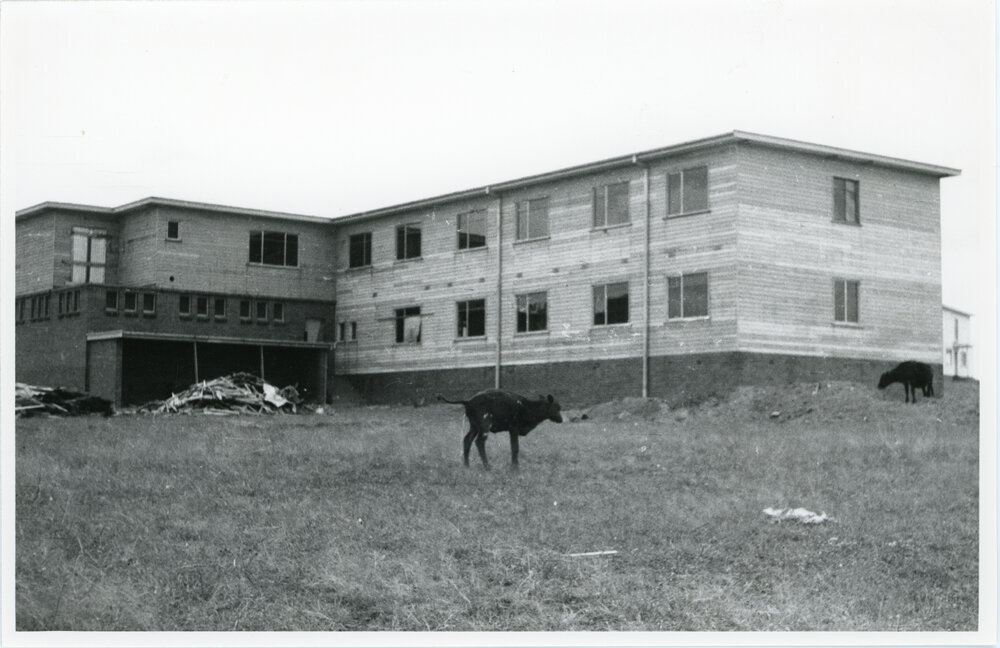 Wright College construction site, 1958