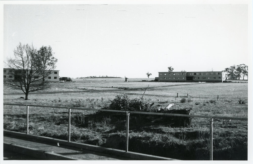 View of Wright College construction, 1958