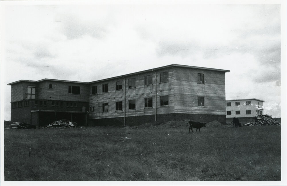 Wright College under construction, 1958