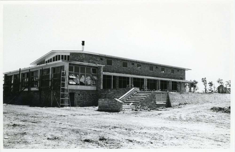Wright College under construction, 1960