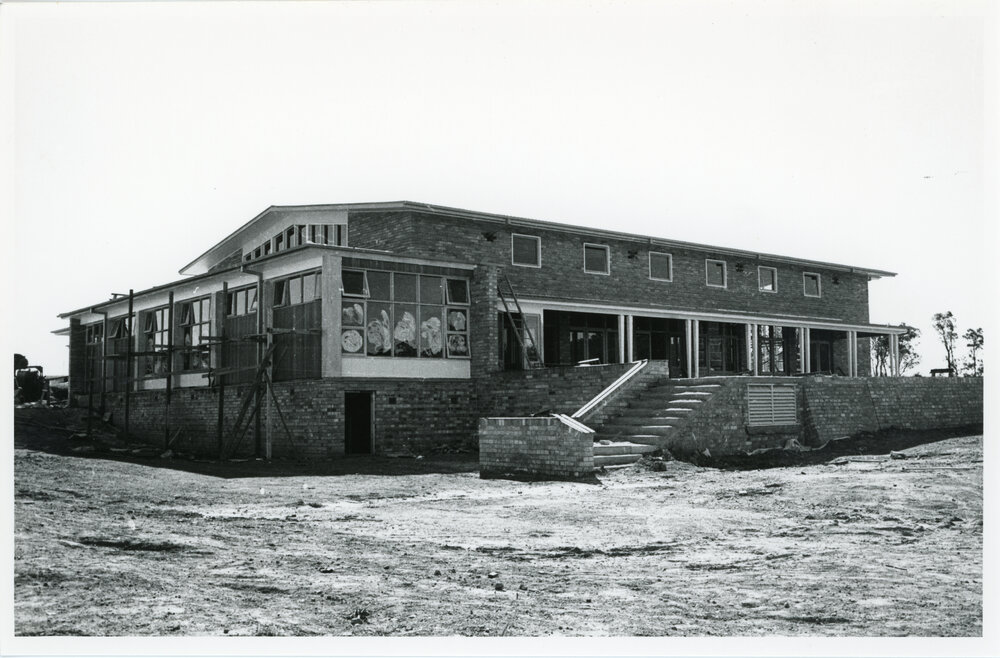 Wright College under construction, 1960