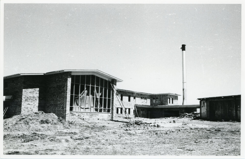 Wright College under construction, 1960