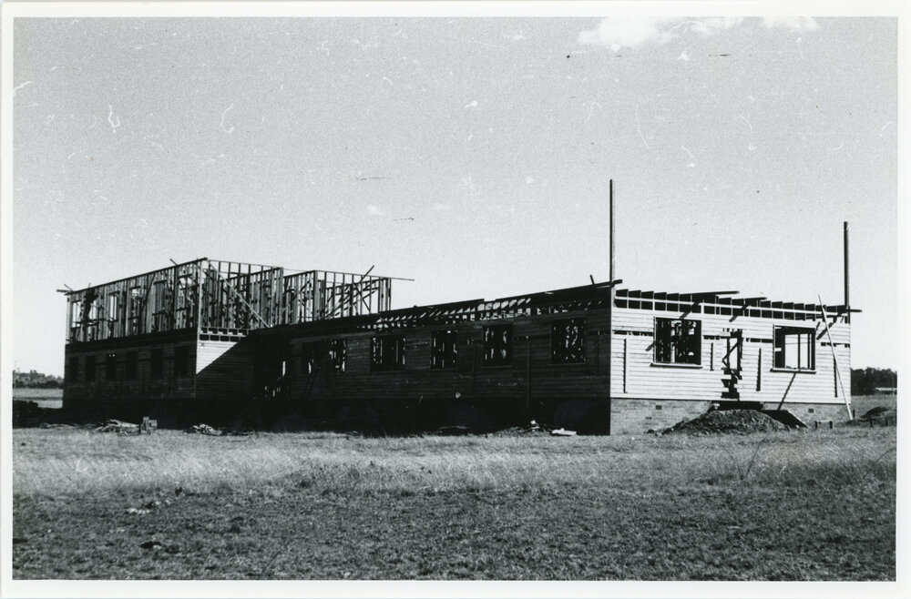 Wright College under construction, 1957