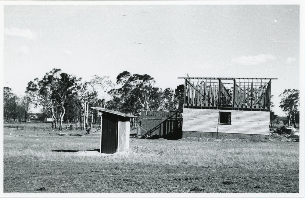 Wright College under construction, 1957