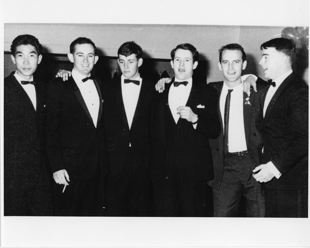 Wright College party, group of six students
