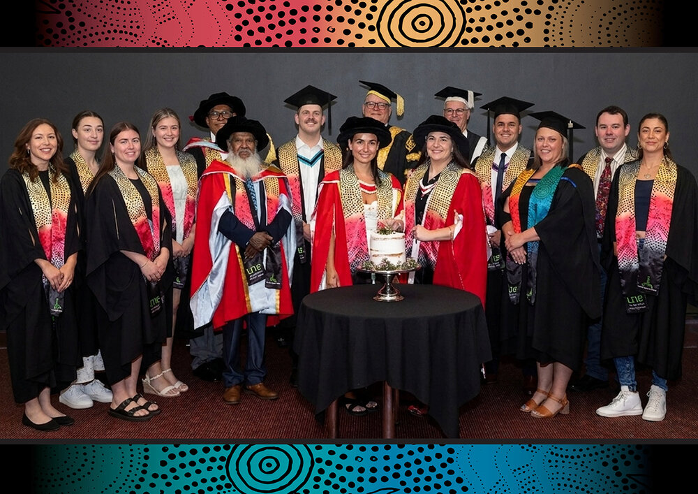 Indigenous Sashing Ceremony and cake cutting, 2025, UNE
