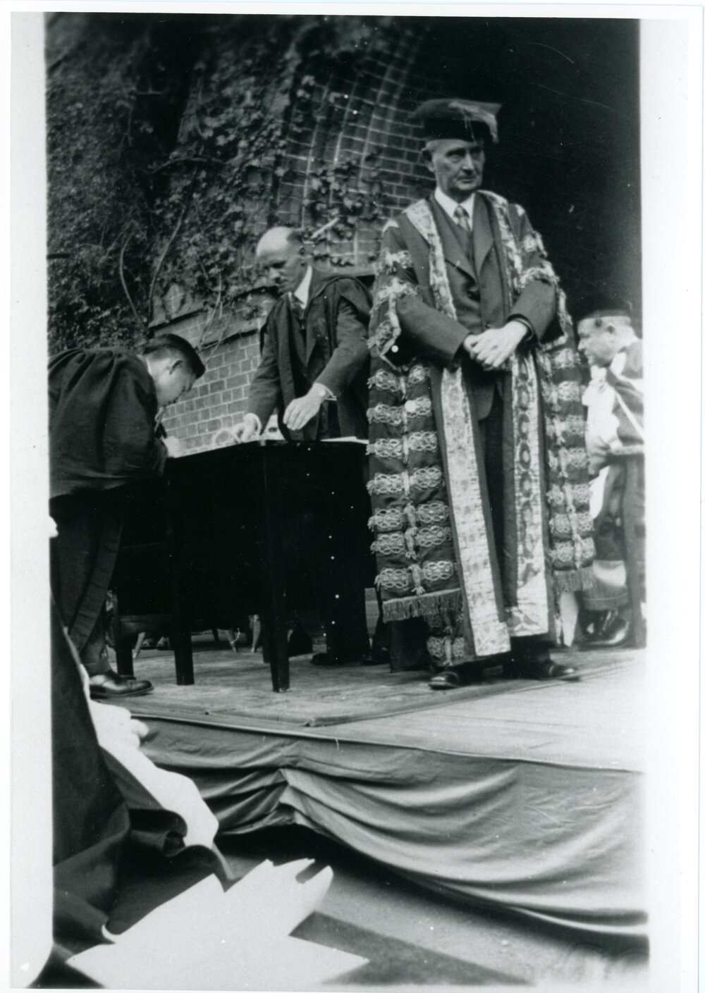 Matriculation Left to right H Frazer, D. Howie and C Blackburn, 1940