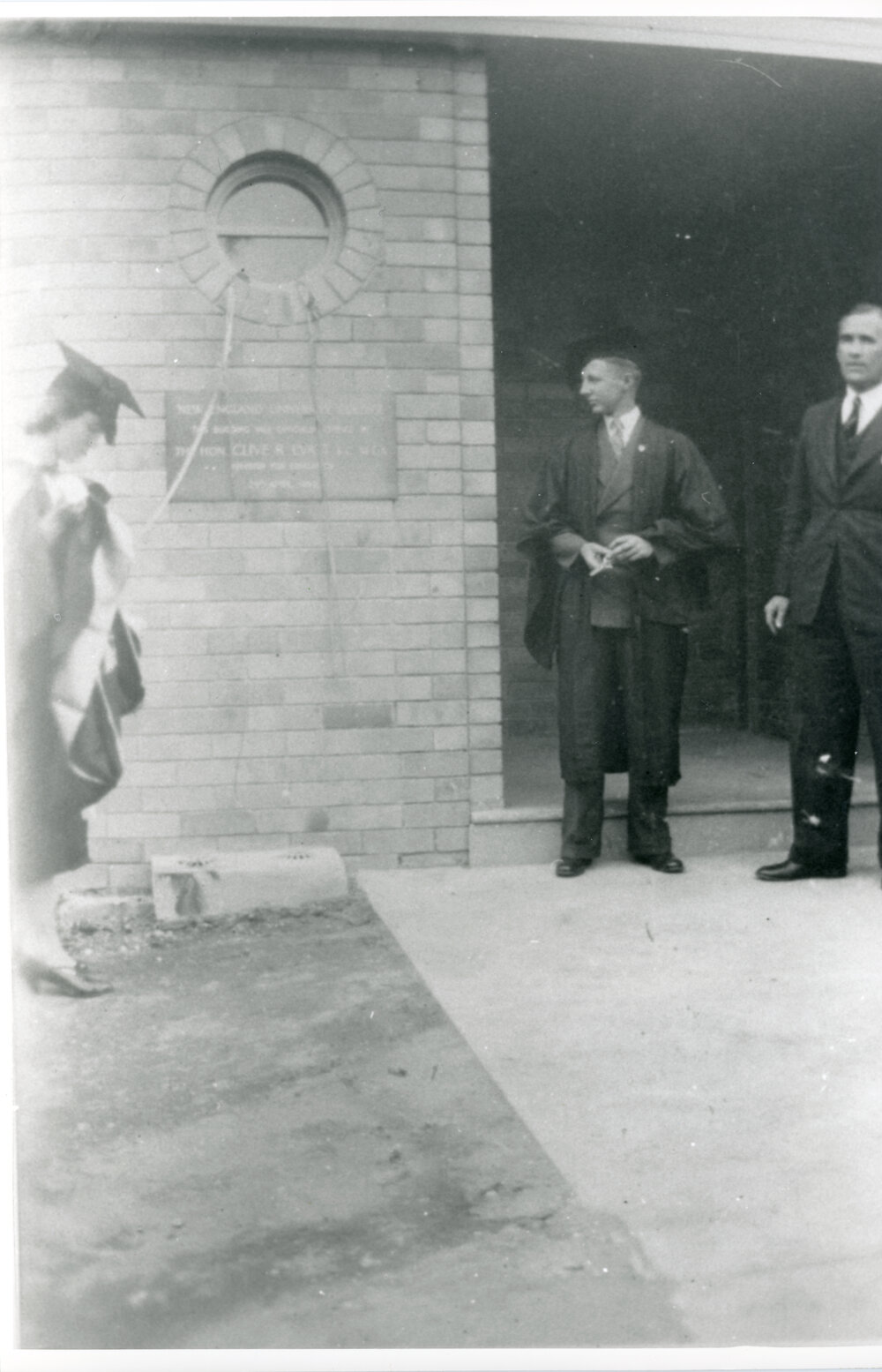 Opening of the first Science Block [Building later named the Booth Block], 1940