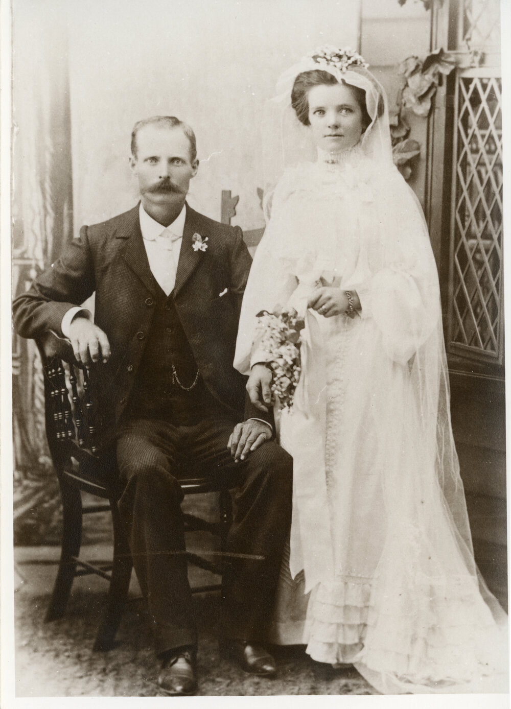W.M. McLennan and Christina McRae of Chandlers River, wedding, 1904
