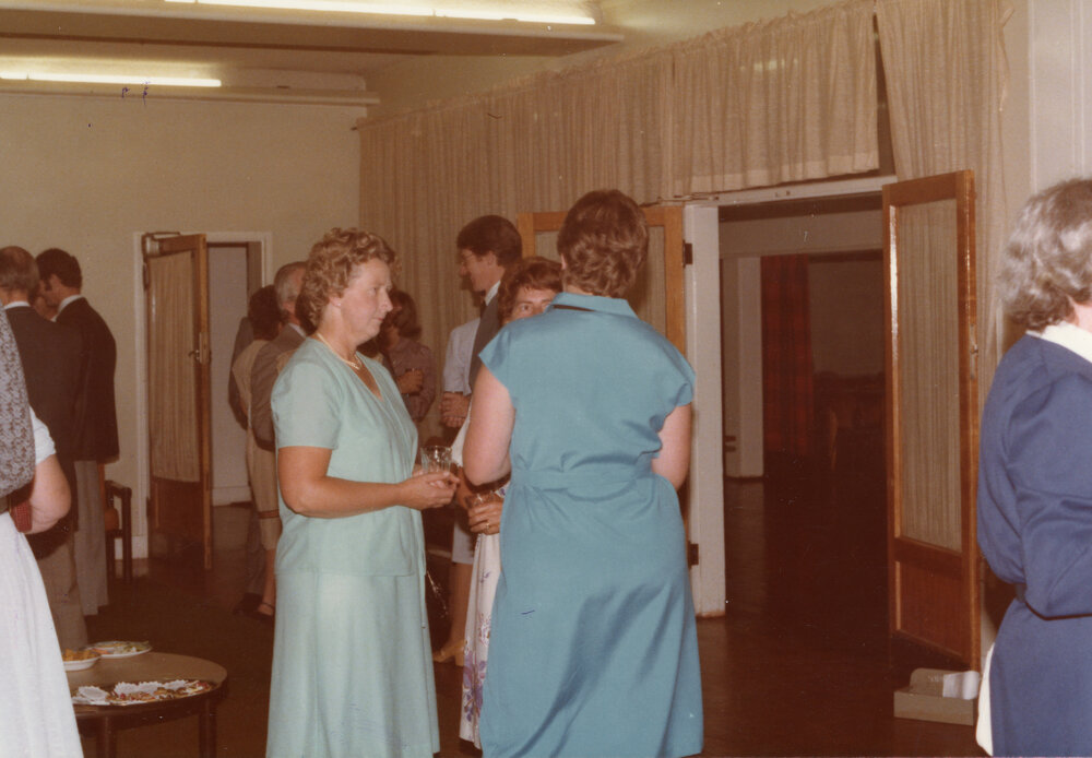 Smith Richardson&rsquo;s farewell dinner at Wright College Dining Hall, 1983