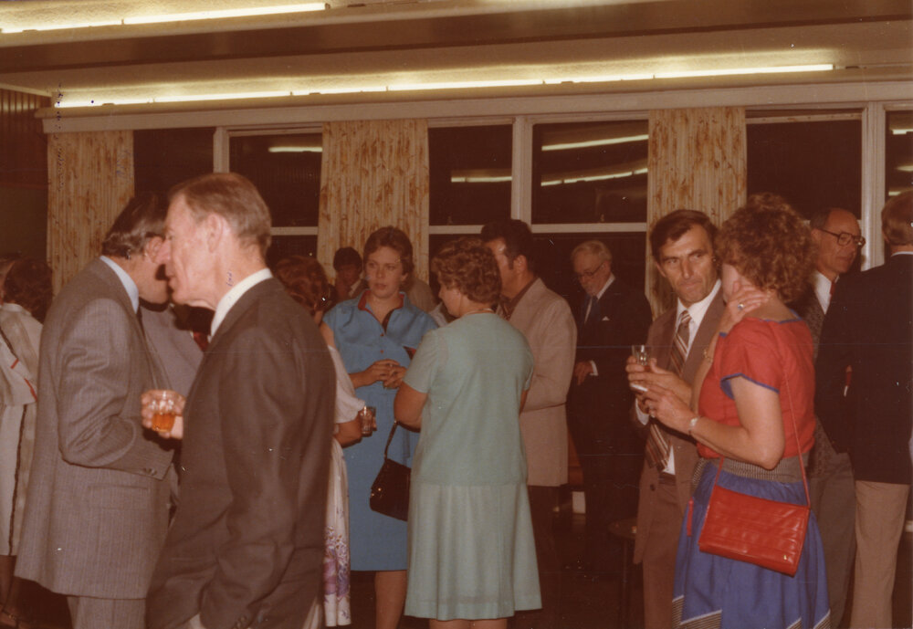 Smith Richardson&rsquo;s farewell dinner at Wright College Dining Hall, 1983