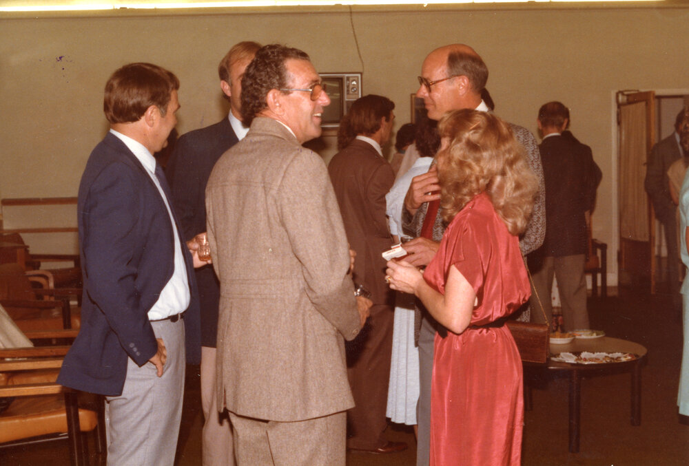 Smith Richardson&rsquo;s farewell dinner at Wright College Dining Hall, 1983