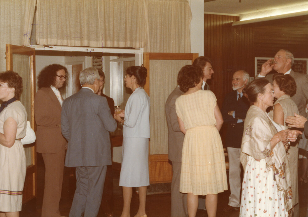Smith Richardson&rsquo;s farewell dinner at Wright College Dining Hall, 1983