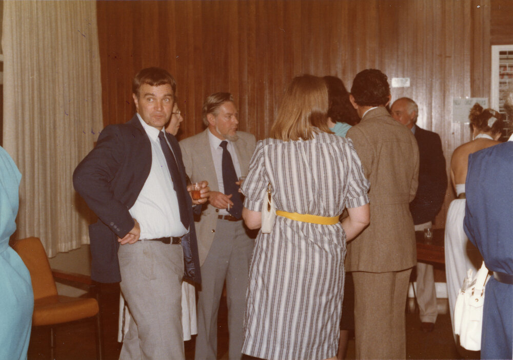 Smith Richardson&rsquo;s farewell dinner at Wright College Dining Hall, 1983