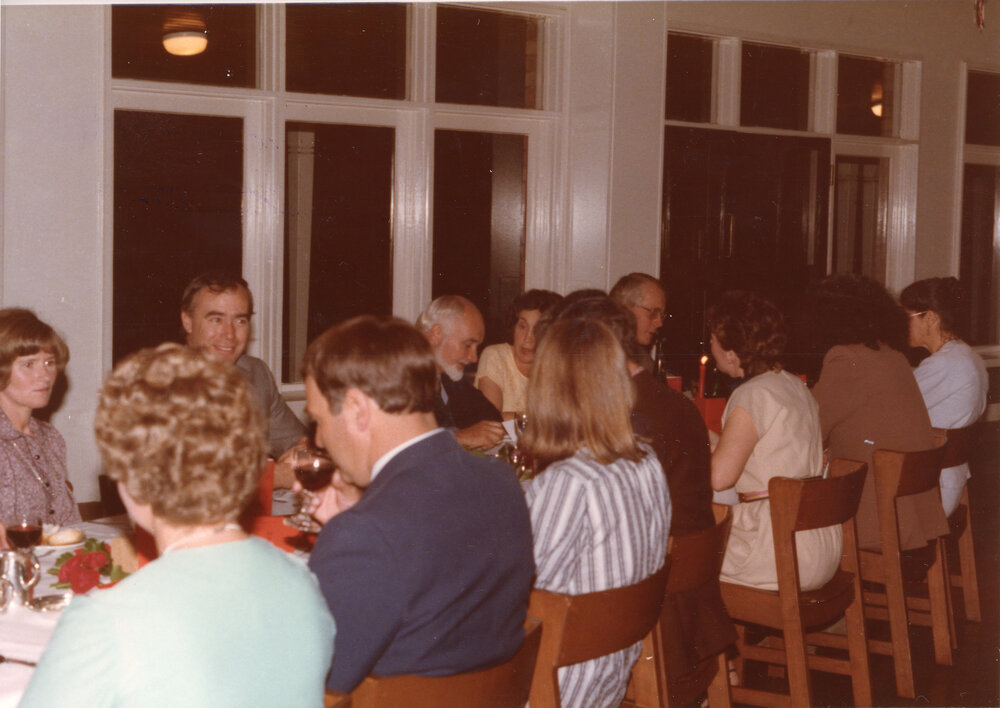Smith Richardson&rsquo;s farewell dinner at Wright College Dining Hall, 1983