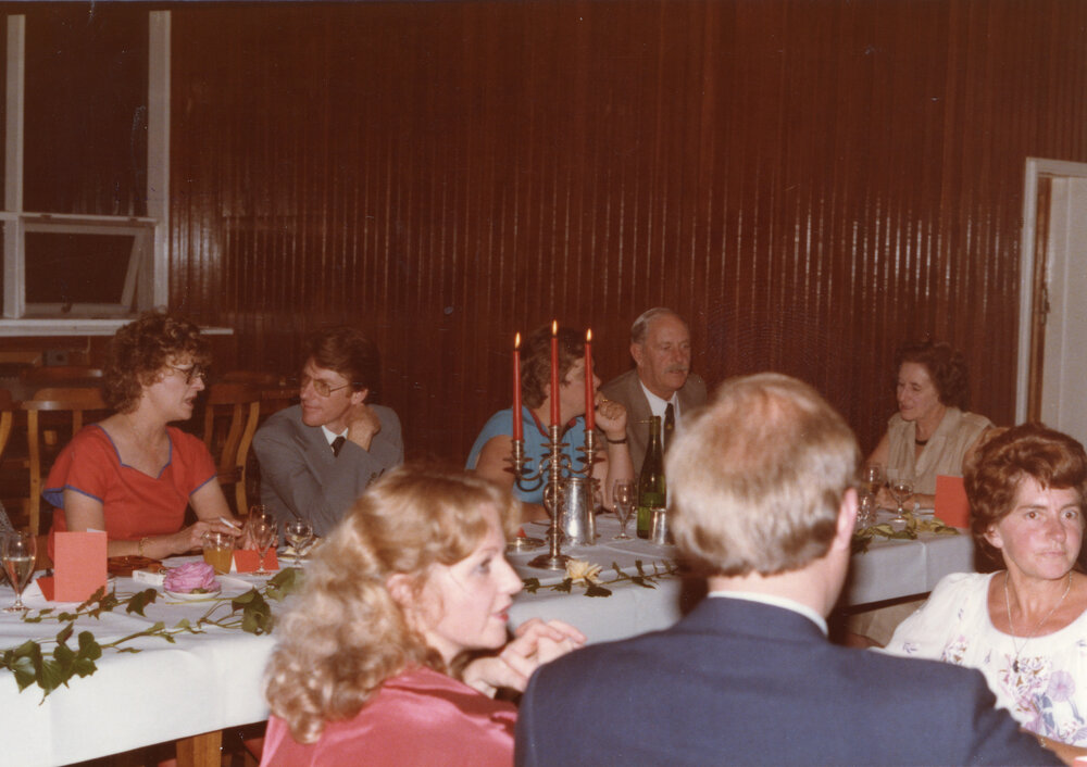 Smith Richardson&rsquo;s farewell dinner at Wright College Dining Hall, 1983