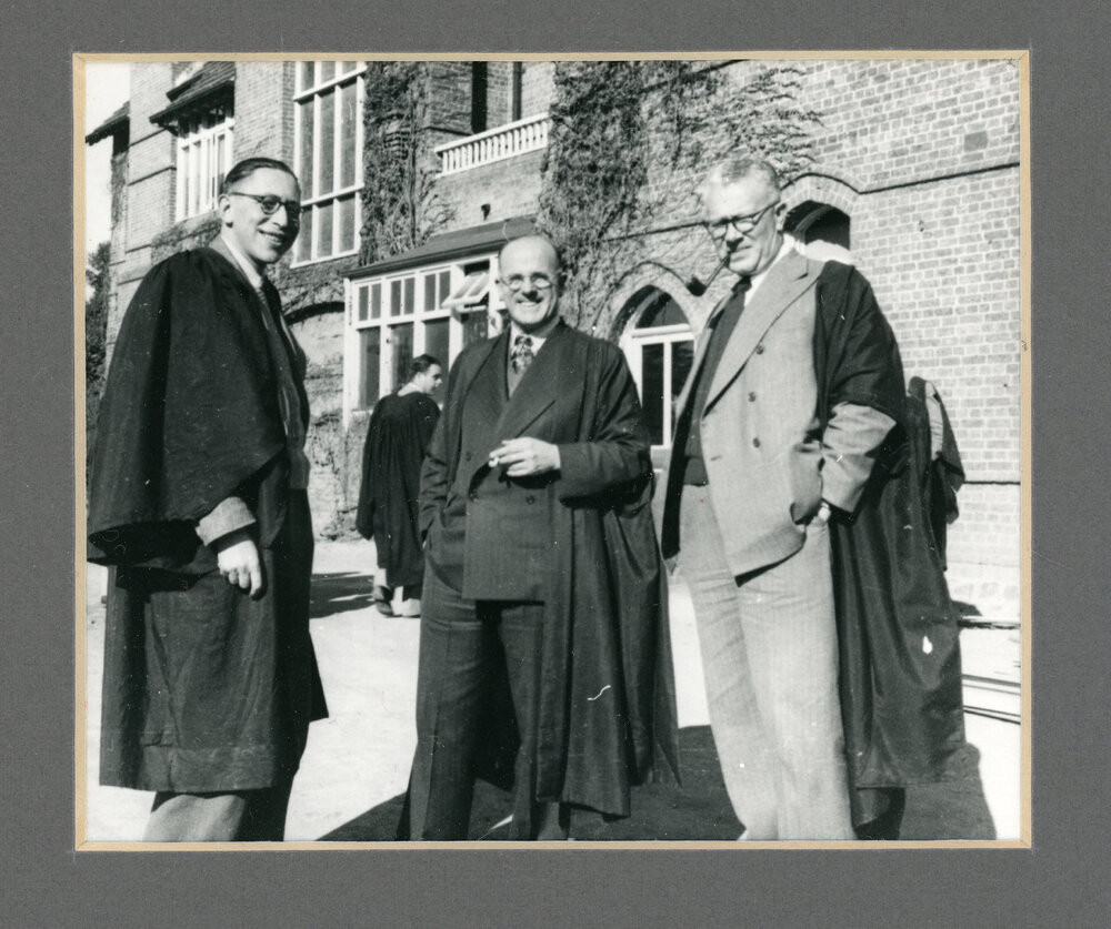 Professor Alex Stock, [unidentified], Dr R B Madgwick